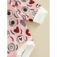 thumbnail image 6 of Bagilaanoe Newborn Baby Girl Boy Oversized Romper Sweatshirt Long Sleeve Bodysuit Heart Print Pullover 6M 12M 18M 24M Infant Fall Tee Tops, 6 of 7