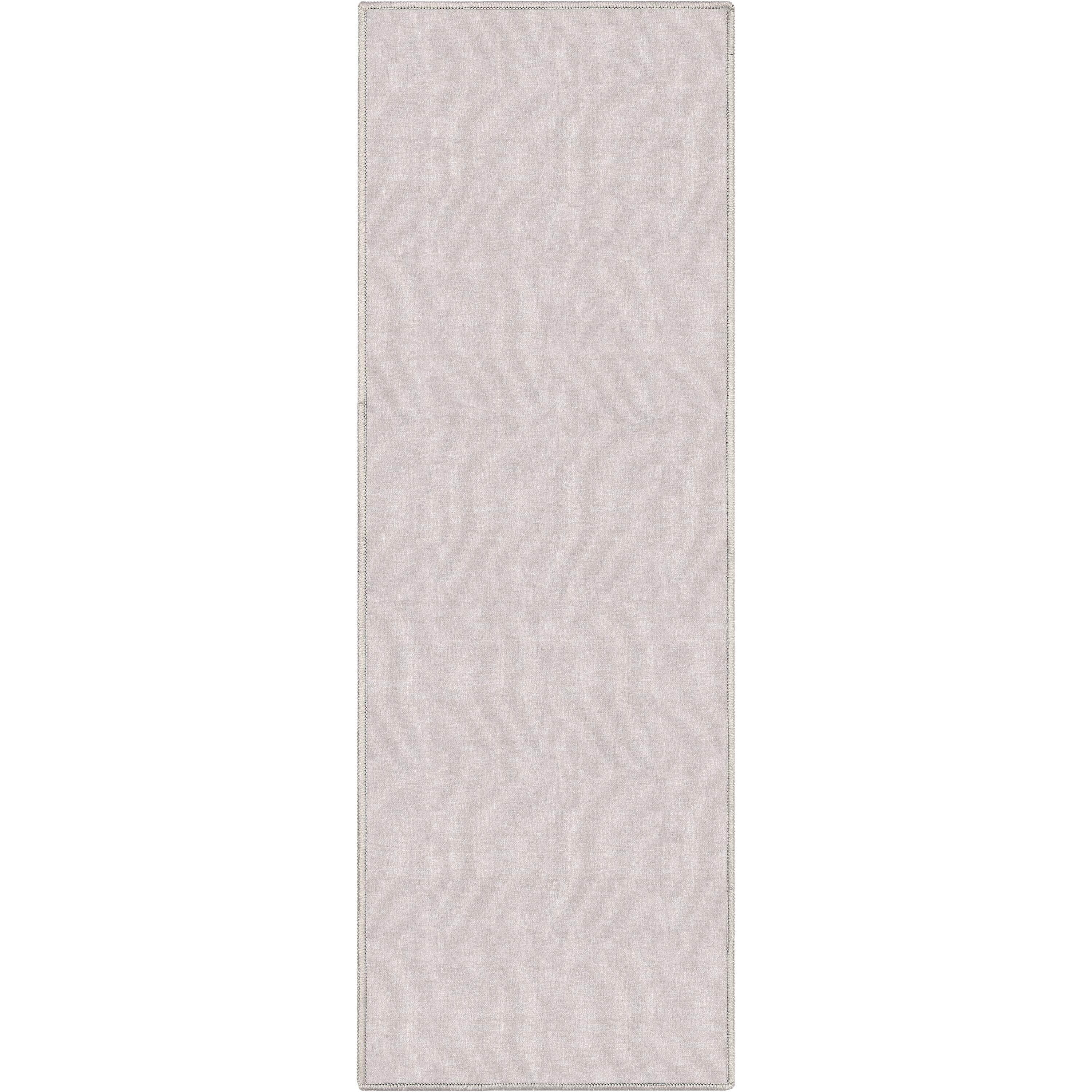 Well Woven Plain Solid Modern Solid Ivory Flat-Weave 2'3" x 7'3" Runner Rug