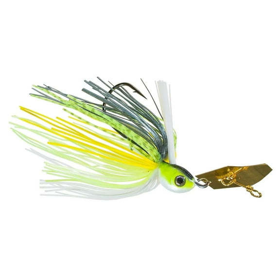 Z-man Project Z Chatterbait Weedless Jig, 3/8oz, Chartreuse Sexy Shad, CBW-PZ38-