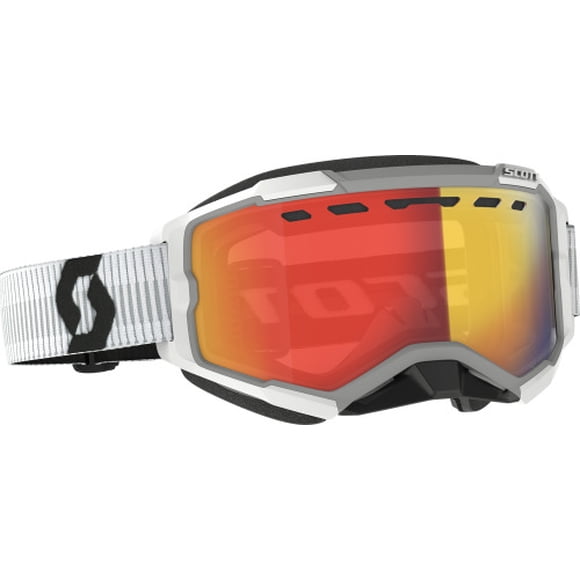 Scott USA Fury Snow Cross Goggle White Red Chrome