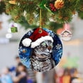 thumbnail image 4 of Colgante de perro y gato para decoración de Navidad, 1 piezas, árbol de Navidad de dibujos animados, colgante de mochila de coche, suministros festivos para el hogar y fiesta, 4 of 4