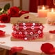 thumbnail image 4 of Pulsera de cerámica con adornos navideños, juego de 5 pulseras de corazón para San Valentín para mujer, pulsera roja con cuentas de arcilla polimérica y corazón, decoraciones de Halloween, decoración, 4 of 6