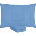 thumbnail image 3 of Microfiber Pillowcase Set of 2 | Soft Cooling Brushed Fabric, Envelope Closure, Hotel Luxury, Shrink and Fade Resistant, Queen, Dutch Blue | Utopia Bedding, 3 of 4