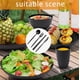 thumbnail image 4 of Vajilla Juego Cocina Paja Trigo Plato Tazas Kit 48pcs Modelo Negro, 4 of 4