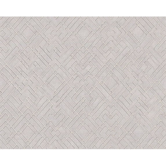 Sample For Display Purposes Only. Concord Wallcoverings Modern Textured Wallpaper 3D, Deco/Motive, Graphics, Vinyl Accent Wall, Grey, Metallic, 7 in x 10 in, 388284