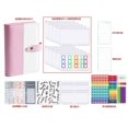 thumbnail image 1 of Juego de carpetas económicas de hojas sueltas, impermeables, de PVC A6, con cremallera, carpetas con etiquetas adhesivas para documentos, tarjetas de efectivo, 1 of 1