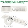thumbnail image 2 of czcpp-Toovem Kitchen Faucet Mat, Sink Splash Guard Behind Faucet 24 x 5.5 Inch, Faucet Handle Drip Catcher Tray, Longer Silicone Sink Faucet Mat, Dish Soap Sponge Holder for Bathroom, Farmhouse & Rv,, 2 of 4