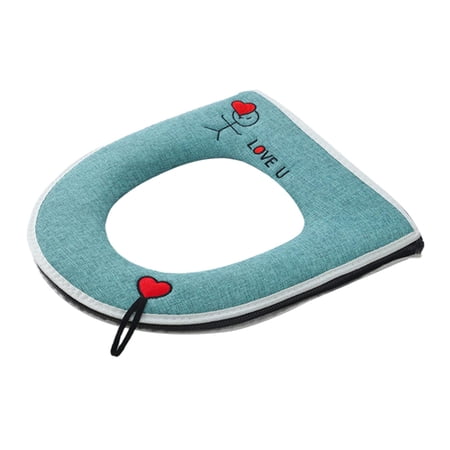 Thicken Toilet Seat Cushion ,Toilet Seat Cover, Comfortable Foldable Easy to Clean ,Toilet Seat Cover Pads for Hotel Home Traveling Household Green