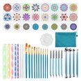 thumbnail image 1 of EASTIN 53pcs Mandala Dotting Tools Set Mandala Art Drafting Art Supplies For Painting Rocks, 1 of 8
