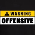 thumbnail image 3 of CafePress - Warning Offensive Lockou T Shirt - Men's Fitted T-Shirt, 3 of 4