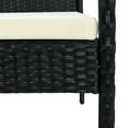 thumbnail image 6 of vidaXL Patio Chair Patio Dining Chair for Deck Garden with Cushion Poly Rattan, 6 of 7