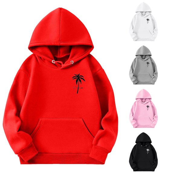 RTKFRFLM Toddler Kids Solid Color Hoodie Boys Girls Cute Animal Graphic Sweatshirt Long Sleeve Pullover Casual Activewear Tops