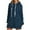 Navy, variant on Womens Long Sleeve Hoodies Drawstring Hood Sweatshirts With Side Slit Pockets Relaxed Fit Daily Outings Stylish Hoodies Dresses