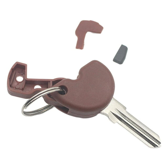 Motorcycle Motrobike Blank Key Chip Universal Replacement Fit Piaggio Vespa, 63x33mm