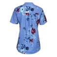 thumbnail image 7 of Tshirts Shirts for Women Plus Size Printing Pocket Easy Short Sleeve V Neck Refreshing Breathable Resistant Daily Blue Workout Tops Sizes M, 7 of 7