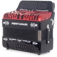 thumbnail image 2 of Montanari CM II Accordion, 3-Switch, Black with Red, 12-Bass, 2 of 9