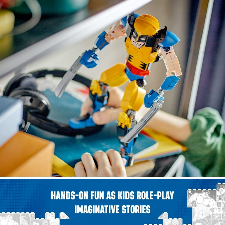 LEGO Marvel Wolverine Construction Figure 76257, Fully Jointed X