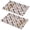 Pioneer Flower Floral-3, variant on Placemat, Pioneer Flower Floral Print Pattern Place Mats Table Mat Set Of 2, PVC Washable Placemats for Party Kitchen Dining Decoration, 18x12 Inch, Fade Resistant