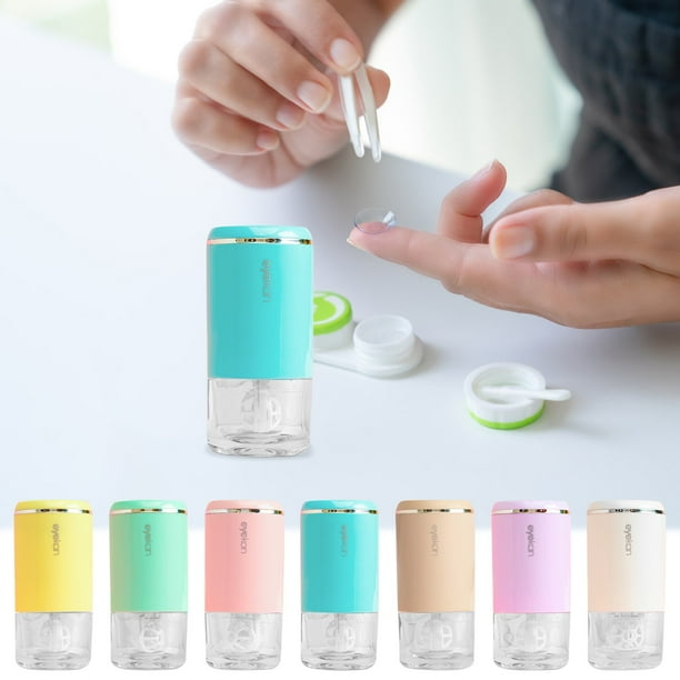 Xihbxyly Limpiador Automático de Lentes, Limpieza Diaria Inteligente de Lentes, Eliminación Eficiente de Proteínas y Lípidos, Cuidado de Lentes Blandas y Rígidas, Comodidad para La Vista, Práctico Bo