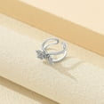 thumbnail image 4 of HomeKingdee Ladies Fashion Open Hollow Butterfly Ring - Creative Alloy Silver-Plated Tone Jewelry for Women, 4 of 9