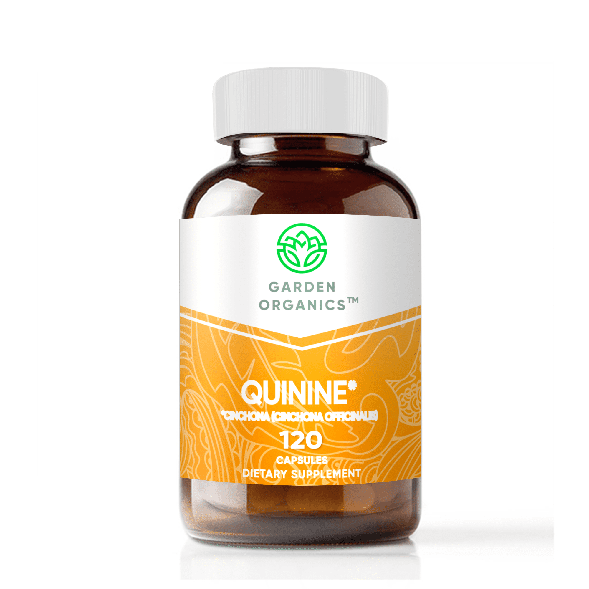 Garden Organics Quinine 120 Capsules, 500 mg, Wildcrafted Quinine