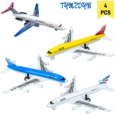 TYMZDYN Airplane Toys, Metal Plane Pull Back Airplane Toys for 3 4 5 6 Years Old Boys Girls, Die Cast Aircraft Plane Models, Kids' Play Vehicles Aeroplane Airplanes for Kids Birthday Easter Gifts