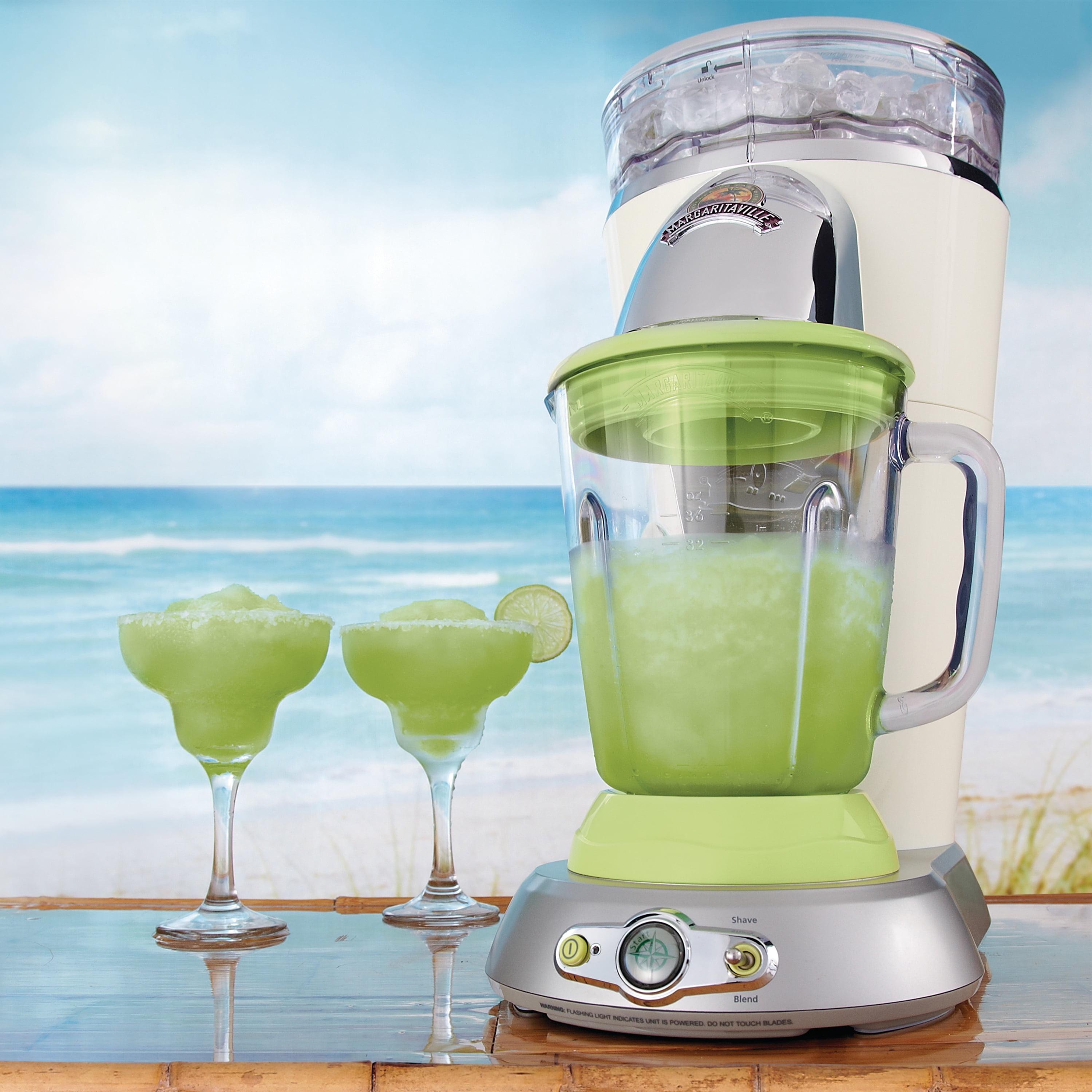 Margaritaville Bahamas Frozen Concoction Maker, Frozen Drink Blender for Margaritas and Smoothies, 36 oz Capacity, DM0500-33, Cream