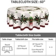 thumbnail image 3 of Round Tablecloth 60 Inch,Stain Resistance Polyester Christmas Table Cloth,Table Cover for Kitchen Dining Table, Buffet Parties and ​Camping-Christmas Tree Holiday, One Size, 3 of 6