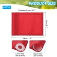 thumbnail image 2 of Unique Bargains 7 x 5 Inch Golf Flag 420D Nylon Mini Garden Pin Flags Target Flag Red 6 Pack, 2 of 7