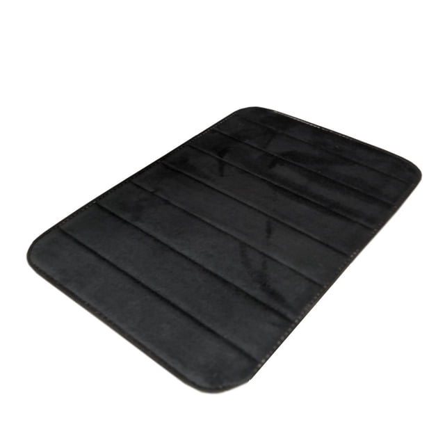 Memory Foam Bath Mat for Bathroom Floor Absorbent Soft Non-slip Rug Machine Washable Microfiber Top with Polyurethane Backing