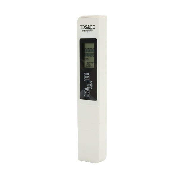 TDS Meter, Water Quality Tester Multi Function Celsius Fahrenheit LCD Screen High Accuracy Data Retention For For Industry For Home