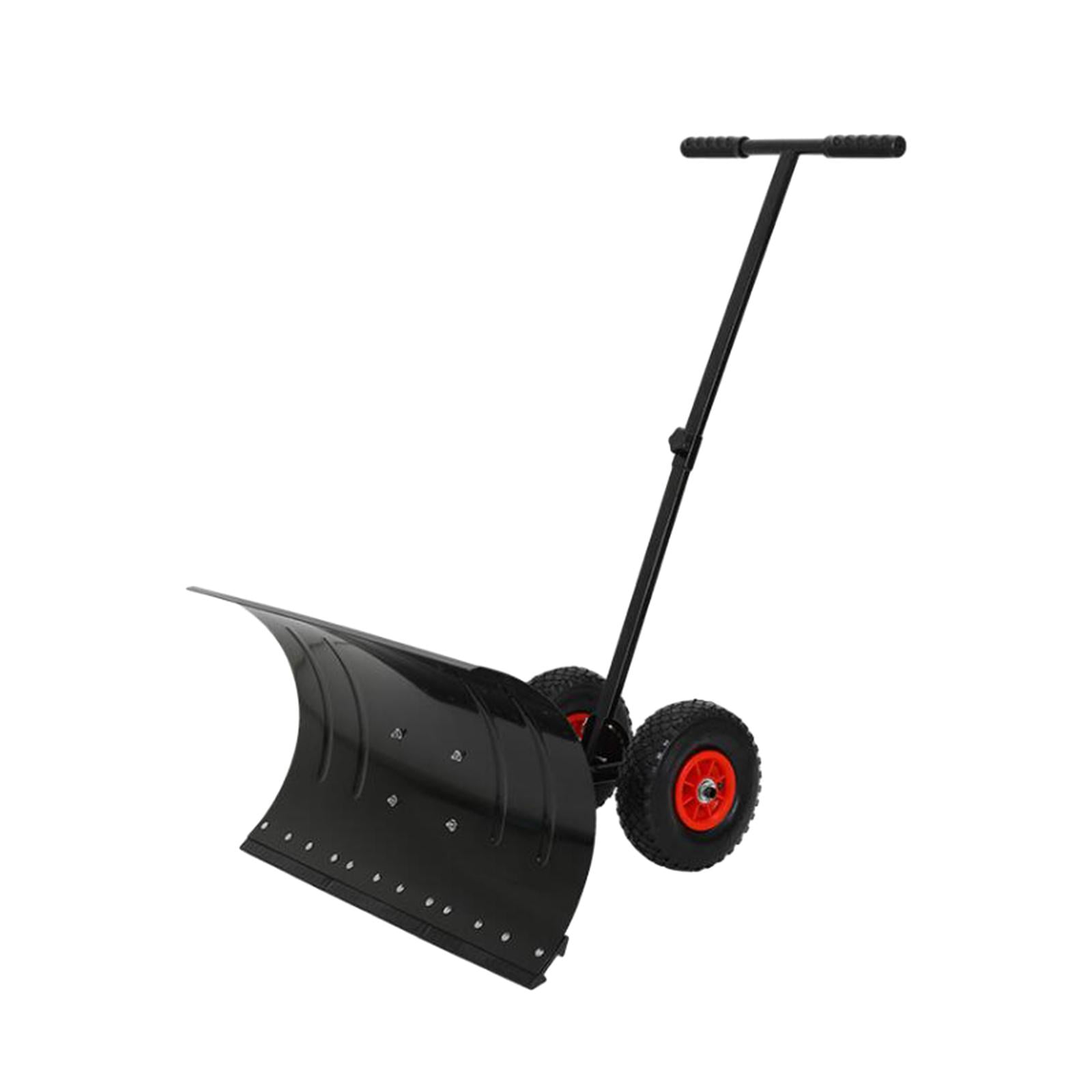 GROWTH TANK Metal Snow Plow Shovel with Wheels Efficient Snow Cleaning Tool Snow Removal for L Walmart
