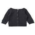 thumbnail image 1 of Boys Girls Knited Solid Color Button-down Cardigan Sweater 0-24M, 1 of 7
