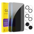 thumbnail image 1 of Protector de pantalla PEHAEL para iPhone 15 de 6,1" con privacidad, pack 2+2, 1 of 9