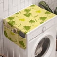 thumbnail image 1 of Floral Washing Machine Organizer, Ornamental Plane Tree Sycamore Leaves in Repetitive Style, Anti-slip Fabric Top Cover for Washer and Dryer, Pale Yellow Apple Green, by Ambesonne, 1 of 1