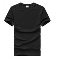 thumbnail image 1 of Camiseta de alta calidad de media manga para hombre, camiseta Formal informal, cuello redondo, tela de poliéster, algodón y LICRA, 1 of 3