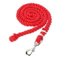 thumbnail image 1 of Shisuyan Cotton 2 Metre Strong Horse Pony Lead Rope With Trigger Clip Snap Hook (Red), 1 of 8