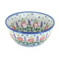 Blue Rose Polish Pottery Roses Are Red Cereal/Soup Bowl