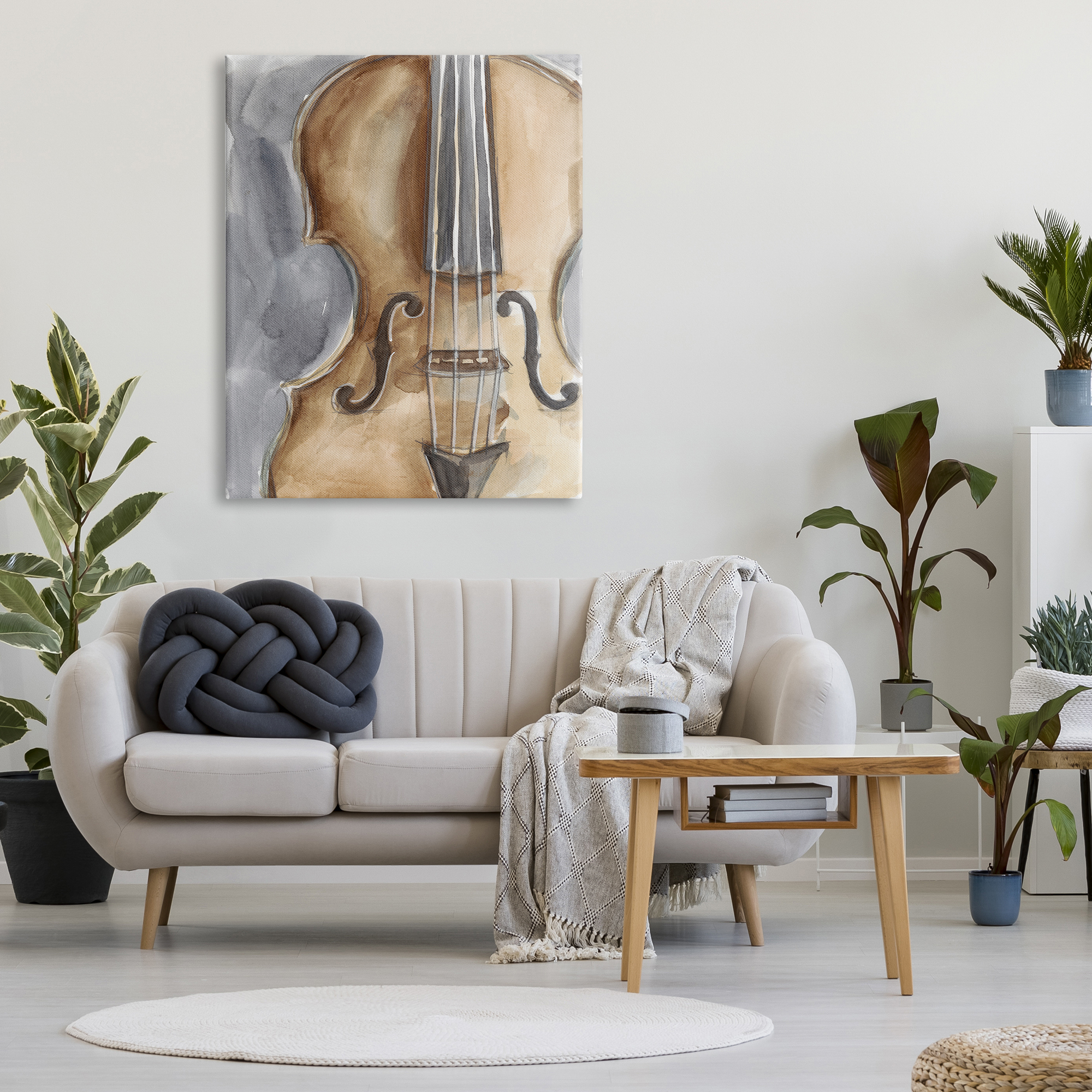 Stupell Industries Cello Music Painting Beauty & Fashion Painting Gallery Wrapped Canvas Print Wall Art, 36 x 48
