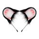 thumbnail image 1 of Diadema con Orejas de Hámster Yinane negro rosa, 1 of 8