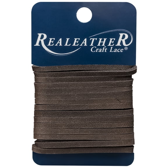 Realeather(R) Crafts Latigo Lace 1/8"X4yd-Dark Brown