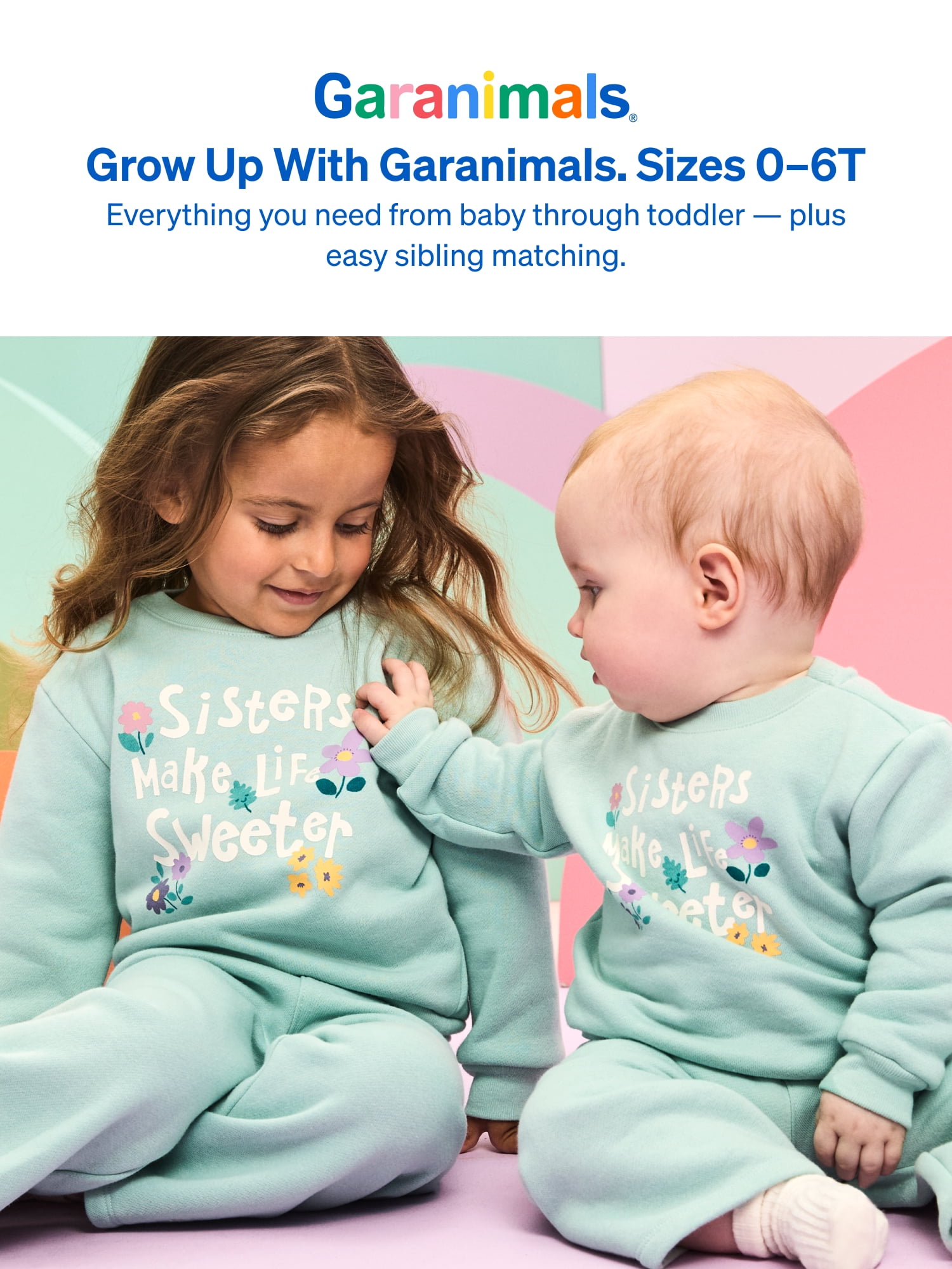 Garanimals Baby & Toddler Girl Fleece Crewneck Sweatshirt, Sizes 0-6T