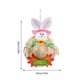 thumbnail image 5 of Corona de conejito de Pascua, simulación de corona de sombrero de paja para puerta de entrada, pared, ventana, decoración del hogar, 5 of 9