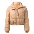 thumbnail image 4 of Vedolay Womens Parkas Casual Button Work Fall Coat Jacket Coat Khaki,XL, 4 of 5
