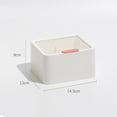 thumbnail image 4 of Dispensador de almohadillas de algodón, a prueba de polvo, ligero, exquisito, soporte para almohadillas cosméticas, caja para hisopos de algodón, lápiz labial, 4 of 5