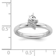 thumbnail image 3 of Stackable Expressions Sterling Silver Unicorn Diamond Ring, 3 of 8