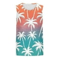 thumbnail image 4 of ZCFZJW Tie Dye Tropical Palm Tree Print Tank Tops for Men Loose Regular Fit Casual Summer Sleeveless Vest Quick Dry Workout Tees Shirt Hawaiian Beach Top Blue S, 4 of 4