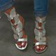 thumbnail image 1 of Sandalias de mujer de talla grande con hebilla plana y diamantes de imitación, cómodas y transpirables, de moda de estilo europeo y americano, 1 of 5