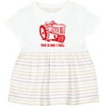 thumbnail image 3 of Inktastic This is How I Roll Tractor Red Girls Baby Dress, 3 of 5