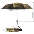thumbnail image 3 of Compact Sun Umbrella Windproof Travel Umbrellas for Rain Strong Portable UV Protection Golden Gift Box, 3 of 8